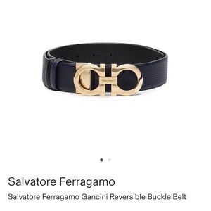 Salvatore Ferregamo Gancini reversible belt-size 80